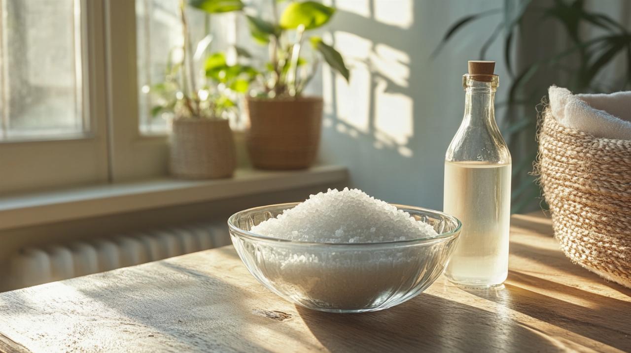 Cómo purificar su casa con sal y vinagre blanco para eliminar la humedad de forma natural