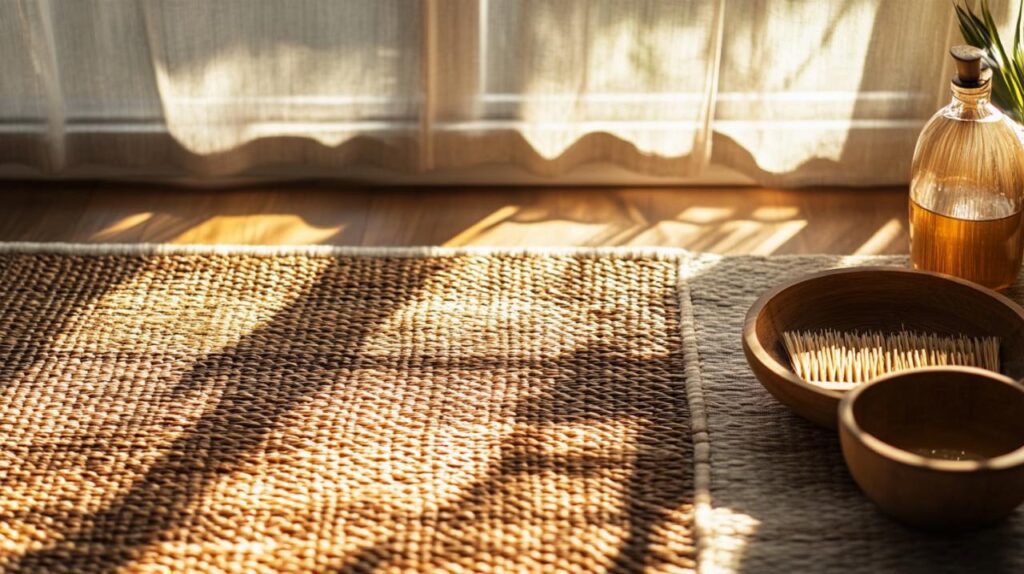 Trucos naturales para limpiar una alfombra de ratán sin productos químicos